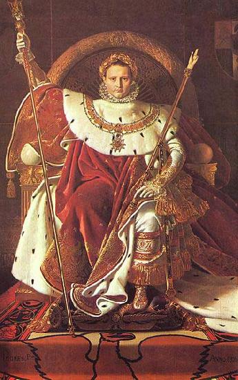 Jean Auguste Dominique Ingres Napoleon on his Imperial throne
